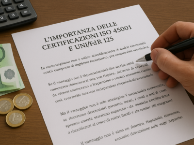 Sicurezza, parità, vantaggi fiscali: il futuro competitivo delle imprese è certificato